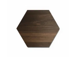Designpaneele Hexagon Geräucherte Eiche Clear MDF Schwarz 25 cm x 25 cm 3 Stück