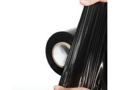 DeTec. 12 Rollen a 300 M Schwarz Stretchfolie Versandfolie Verpackungsfolie Wickelfolie