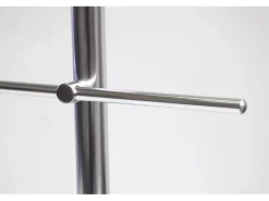 Dieda Geländerset Aluminium Eloxiert waagerechte Rundstäbe 120 cm x 150 cm