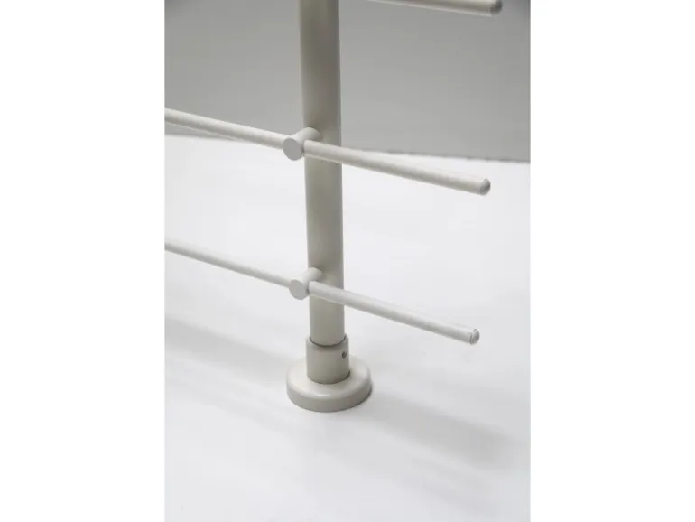 Dieda Geländerset Aluminium Weiß waagerechte Rundstäbe 100 cm x 150 cm