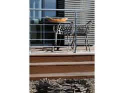 Dieda Geländerset Aluminium Eloxiert waagerechte Rundstäbe 100 cm x 150 cm