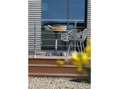 Dieda Geländerset Aluminium Eloxiert waagerechte Rundstäbe 100 cm x 150 cm