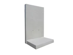 Diephaus L- Stein bewehrt Grau 205 x 100 x 115 x 8 cm