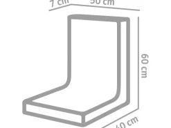 Diephaus L-Stein unbewehrt Grau 60 x 50 x 40 x 7 cm L-Stein