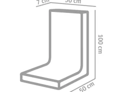 Diephaus L-Stein unbewehrt Grau 100 x 50 x 50 x 7 cm L-Stein
