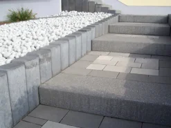 Diephaus Rechteck-Palisade Grau 40 x 16,5 x 12 cm