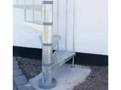 DOLLE Außenspindeltreppe Gardenspin mit Metallstufen Ø 155 cm Höhe bis 282 cm