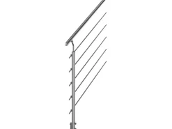 Dolle Außentreppe Gardentop Geländer Erweiterungsset für 4 Stufen Edelstahlstäbe