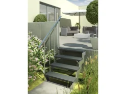 Dolle Außentreppe Gardentop Startset 1 für zwei Stufen