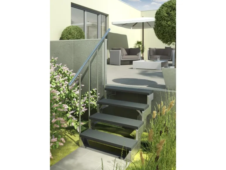 Dolle Außentreppe Gardentop Startset 1 für zwei Stufen