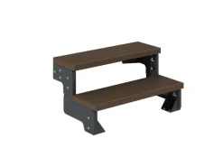 Dolle Außentreppe Gardentop Anthrazit 2 Stufen 100 cm Braun Ohne Geländer