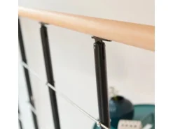 Dolle Brüstungsgeländer Boston Startset 100 cm Anthrazit Handlauf Buche FSC®