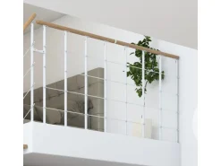 Dolle Brüstungsgeländer Boston Startset 100 cm Weiß Handlauf Eiche FSC®