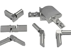 Dolle Eckverbindungsset für Geländerset Aluminium Tropfenform