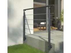 Dolle Geländer-Komplettset 150 cm Wandmontage Anthrazit