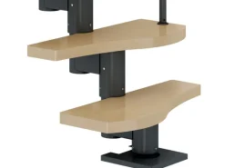 Dolle Mittelholmtreppe Basel Ahorn Anthrazit GH bis 299 cm Variabel 64 cm FSC