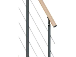 Dolle Mittelholmtreppe Basel Buche Anthrazit GH bis 299 cm Variabel 64 cm FSC