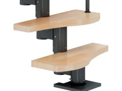 Dolle Mittelholmtreppe Basel Buche Anthrazit GH bis 299 cm Variabel 64 cm FSC