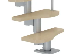 Dolle Mittelholmtreppe Basel Ahorn Perlgrau GH bis 276 cm Variabel 64 cm FSC