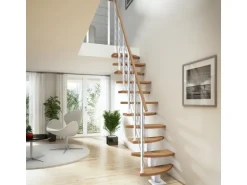 Dolle Mittelholmtreppe Berlin Eiche GH bis 247 cm Variabel 64 cm FSC