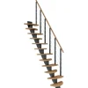 Dolle Mittelholmtreppe Berlin Eiche Anthrazit GH bis 292 cm Variabel 64 cm FSC