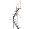 Dolle Mittelholmtreppe Boston 1/4gew. Buche Metall Anthrazit FSC®