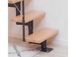 Dolle Mittelholmtreppe Boston Gerade Stufen Buche Metall Anthrazit FSC®