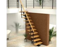 Dolle Mittelholmtreppe Boston Gerade Stufen Buche Metall Anthrazit FSC®