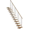 Dolle Mittelholmtreppe Frankfurt Eiche GH bis 258 cm Gerade 65 cm FSC