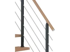 Dolle Mittelholmtreppe Frankfurt Buche Anthrazit GH bis 258 cm 1/2gew 65 cm FSC®