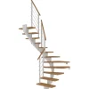 Dolle Mittelholmtreppe Hamburg Eiche GH bis 279 cm 1/2 Gewendelt 85 cm FSC
