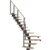 Dolle Mittelholmtreppe Hamburg Buche Anthrazit GH bis 301 cm 1/4gew. 85 cm FSC®