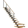 Dolle Mittelholmtreppe Sydney 13 Stufen Eiche 1/4gew. Metallteile Anthrazit FSC®