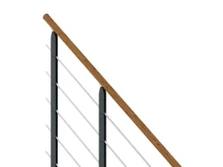 Dolle Mittelholmtreppe Sydney 11 Stufen Eiche gerade Metallteile Anthrazit FSC®