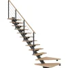 Dolle Mittelholmtreppe Sydney 13 Stufen Buche 1/4gew. Metall Anthrazit FSC®