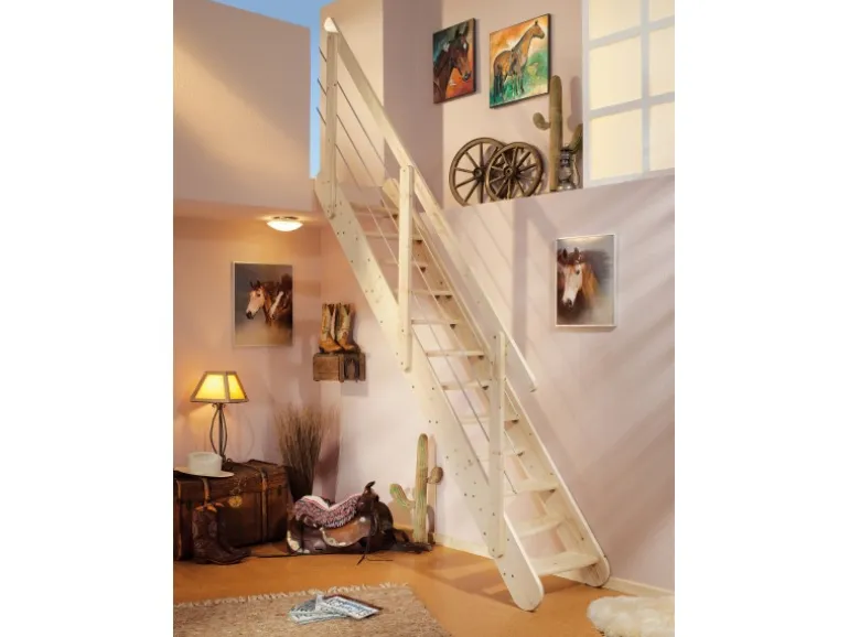 Dolle Raumspartreppe Bern Buche-Leimholz unbehandelt FSC®