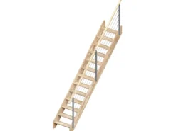 Dolle Raumspartreppe Brest Eiche unbehandelt Gerade FSC®