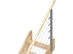 Dolle Raumspartreppe Brest Eiche unbehandelt Gerade FSC®