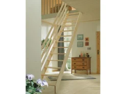 Dolle Raumspartreppe Burgau gerade Fichte unbehandelt FSC®