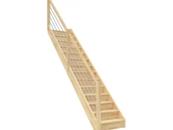 Dolle Raumspartreppe Paris Gerade Setzstufen Buche Edelstahlgeländer FSC®