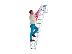 Dolle Scherentreppe Alufix mit Stirnbrett 10 Stufen