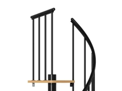 Dolle Spindeltreppe Calgary Ø 140 cm Metallelemente Anthrazit 11 Stufen FSC®