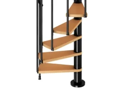 Dolle Spindeltreppe Calgary Ø 140 cm Metallelemente Anthrazit 11 Stufen FSC®