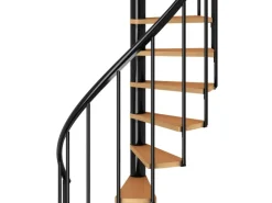 Dolle Spindeltreppe Calgary Ø 140 cm Metallelemente Anthrazit 11 Stufen FSC®