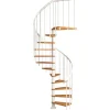 Dolle Spindeltreppe Montreal Ø 120 cm Metallelemente Weiß 11 Stufen FSC®