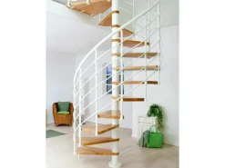 Dolle Spindeltreppe Oslo Ø 140 cm, 11 Stufen Buche GH bis 276 cm FSC®