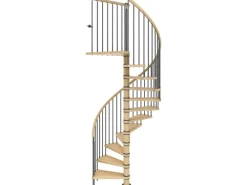 Dolle Spindeltreppe Winnipeg Buche geölt Höhe bis 270 cm Ø 140 cm FSC®