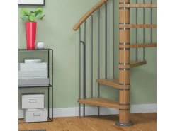 Dolle Spindeltreppe Winnipeg Eiche geölt Höhe bis 270 cm Ø 140 cm FSC®