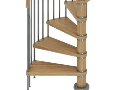 Dolle Spindeltreppe Winnipeg Eiche geölt Höhe bis 270 cm Ø 140 cm FSC®