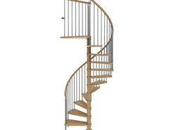 Dolle Spindeltreppe Winnipeg Eiche geölt Ø 120 cm 14 Stufen Eiche FSC®
